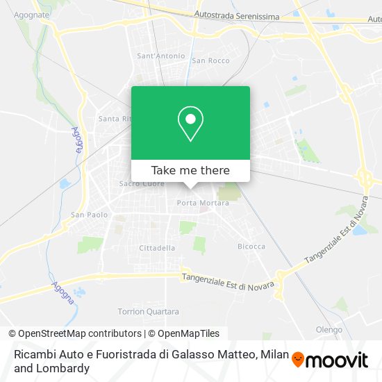 Ricambi Auto e Fuoristrada di Galasso Matteo map