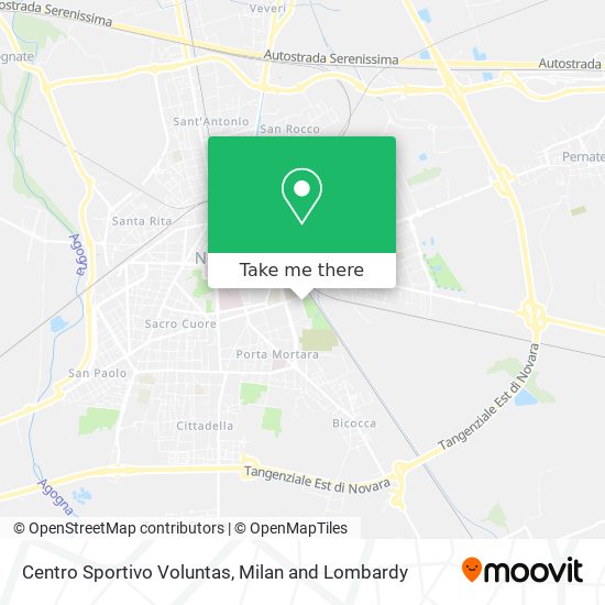 Centro Sportivo Voluntas map