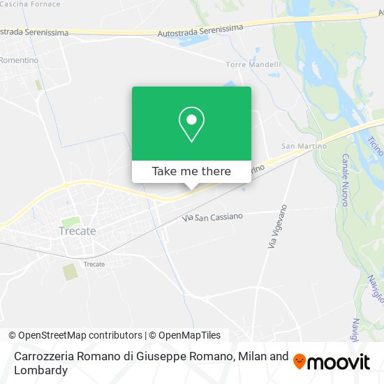 Carrozzeria Romano di Giuseppe Romano map