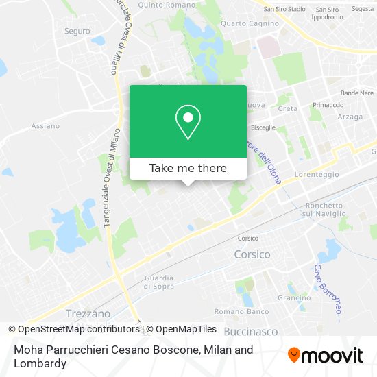 Moha Parrucchieri Cesano Boscone map