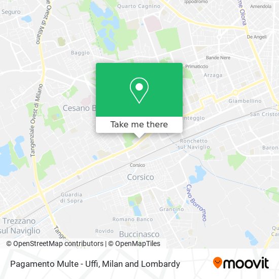 Pagamento Multe - Uffi map