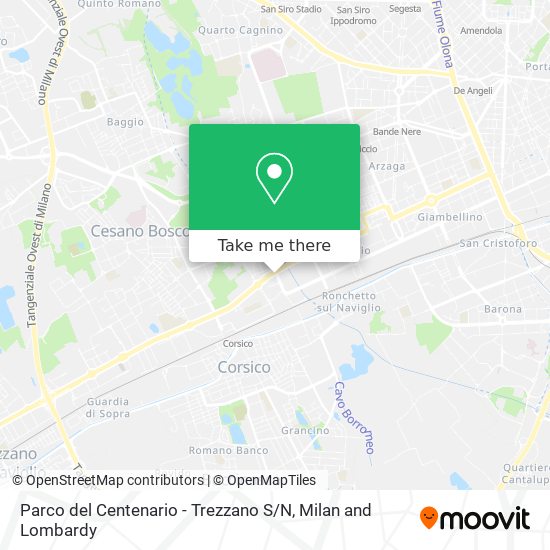 Parco del Centenario - Trezzano S / N map