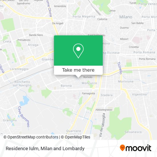 Residence Iulm map