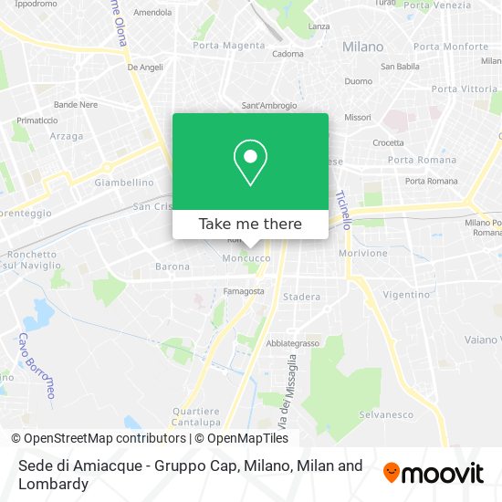 Sede di Amiacque - Gruppo Cap, Milano map