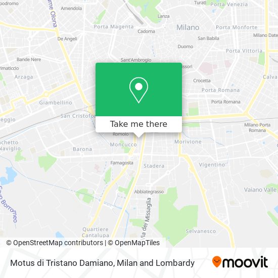 Motus di Tristano Damiano map