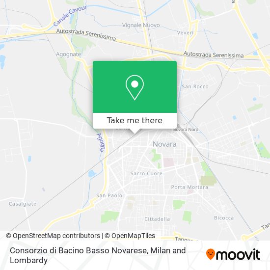 Consorzio di Bacino Basso Novarese map