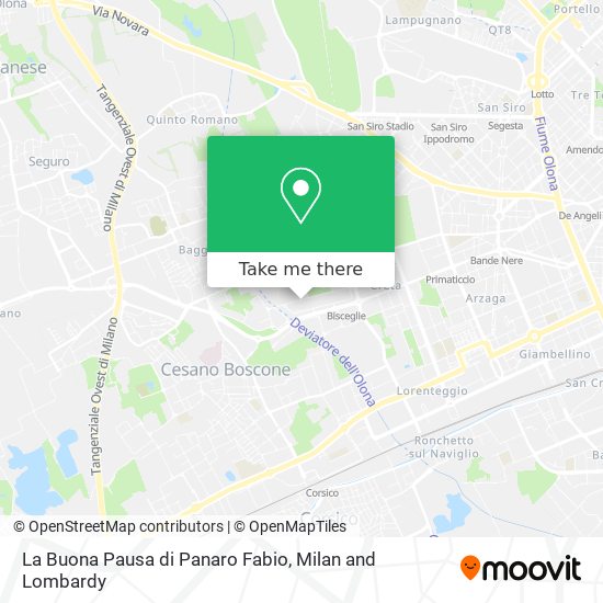 La Buona Pausa di Panaro Fabio map