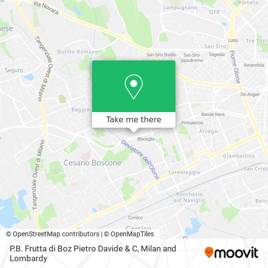P.B. Frutta di Boz Pietro Davide & C map