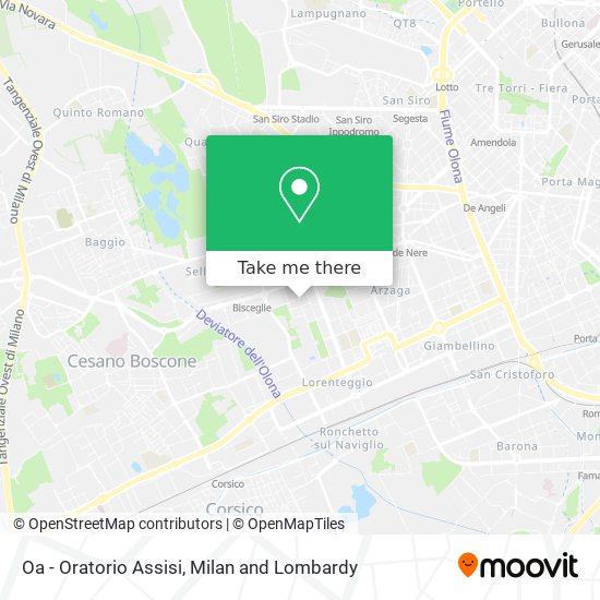 Oa - Oratorio Assisi map