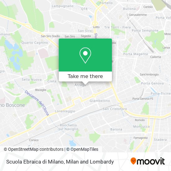 Scuola Ebraica di Milano map