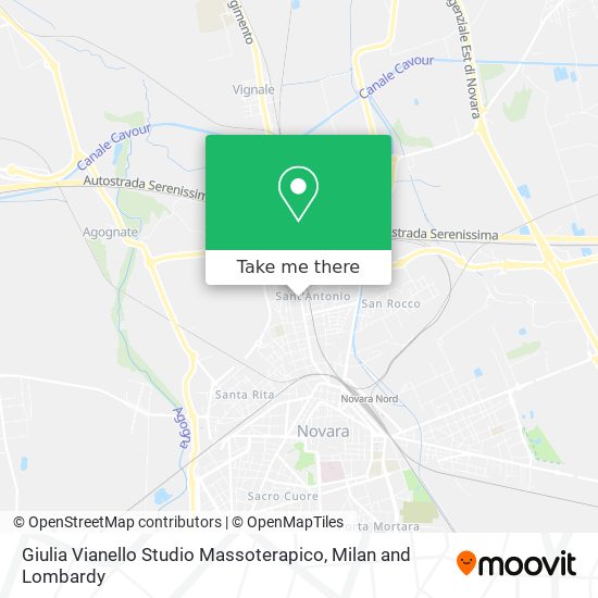 Giulia Vianello Studio Massoterapico map