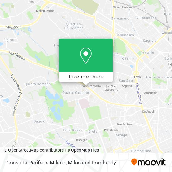Consulta Periferie Milano map