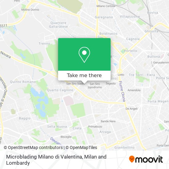 Microblading Milano di Valentina map