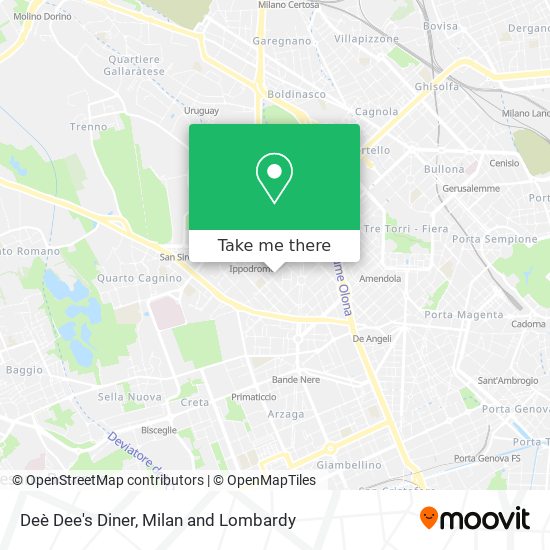 Deè Dee's Diner map