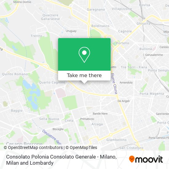 Consolato Polonia Consolato Generale - Milano map