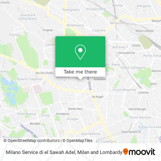 Milano Service di el Sawah Adel map