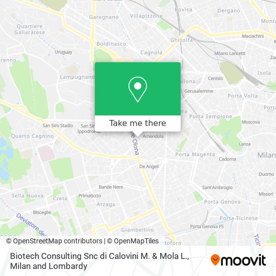 Biotech Consulting Snc di Calovini M. & Mola L. map