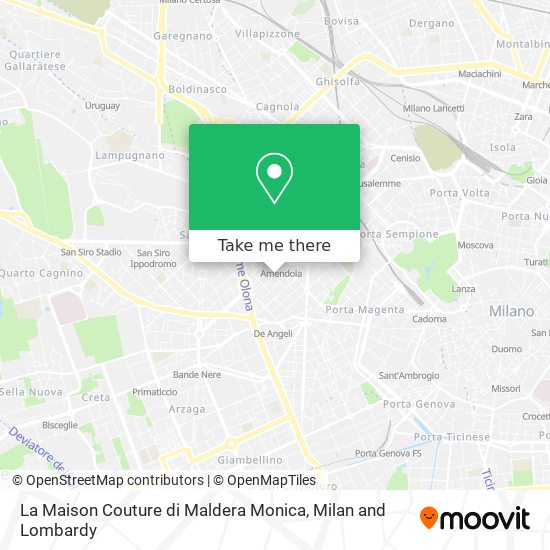 La Maison Couture di Maldera Monica map