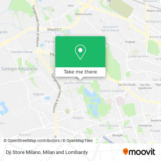 Dji Store Milano map