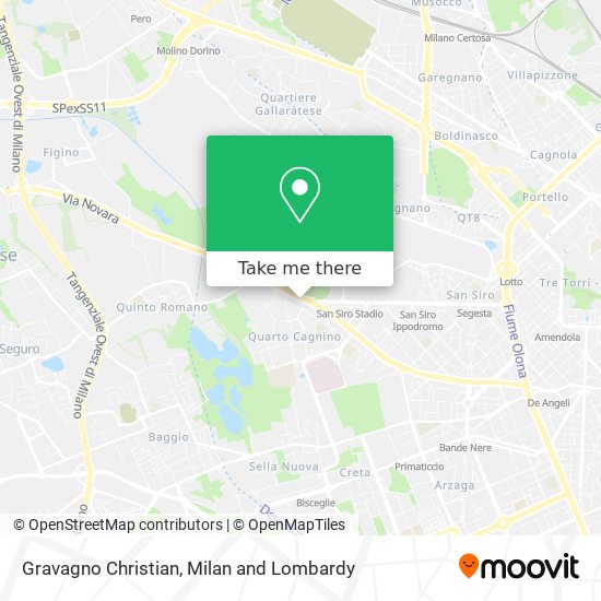 Gravagno Christian map