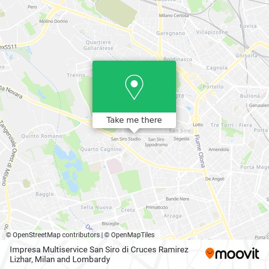 Impresa Multiservice San Siro di Cruces Ramirez Lizhar map