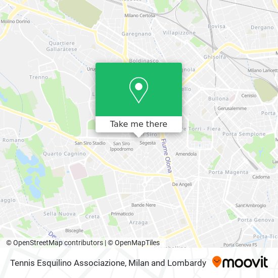 Tennis Esquilino Associazione map