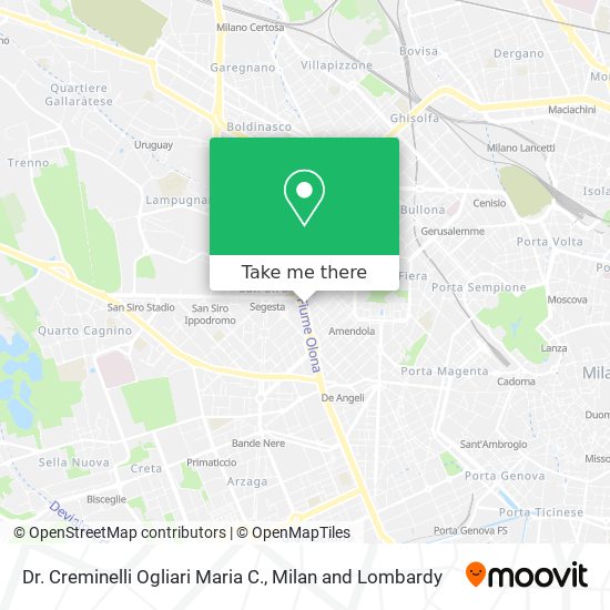 Dr. Creminelli Ogliari Maria C. map