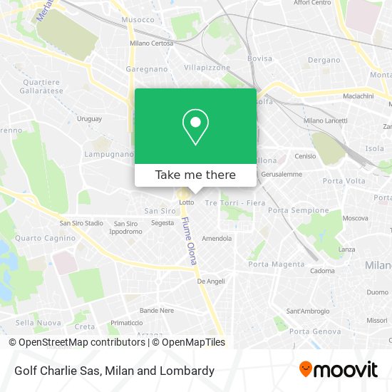 Golf Charlie Sas map