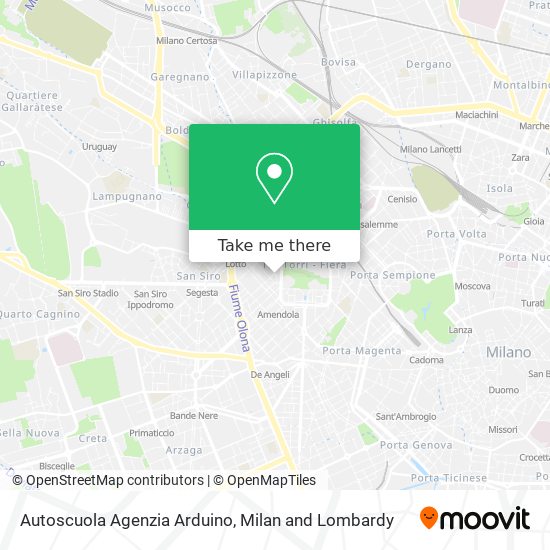 Autoscuola Agenzia Arduino map