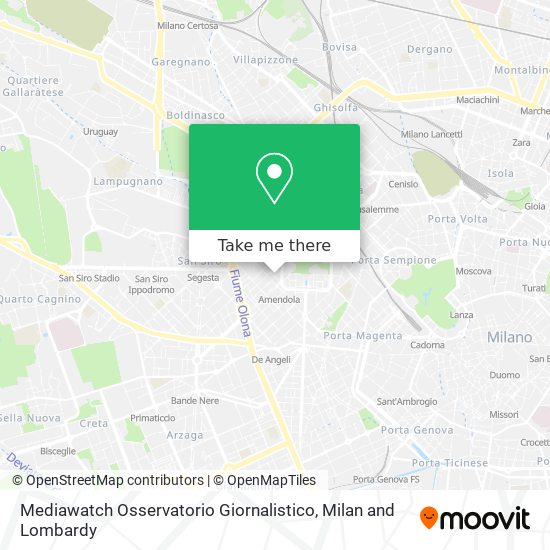 Mediawatch Osservatorio Giornalistico map