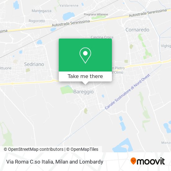 Via Roma C.so Italia map
