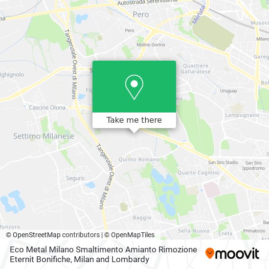 Eco Metal Milano Smaltimento Amianto Rimozione Eternit Bonifiche map