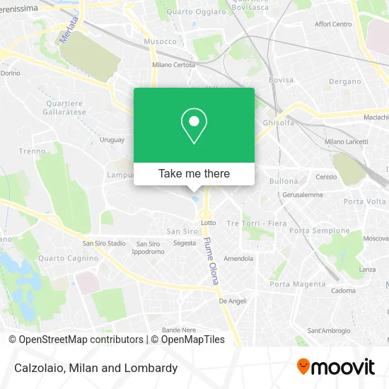 Calzolaio map