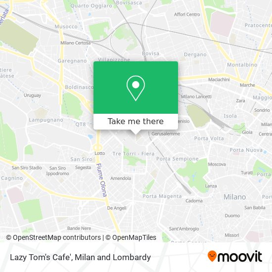 Lazy Tom's Cafe' map