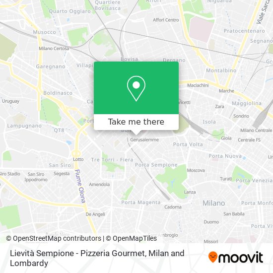 Lievità Sempione - Pizzeria Gourmet map