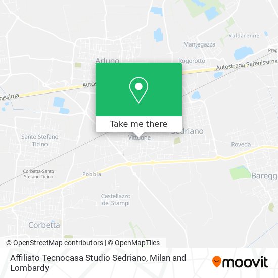 Affiliato Tecnocasa Studio Sedriano map