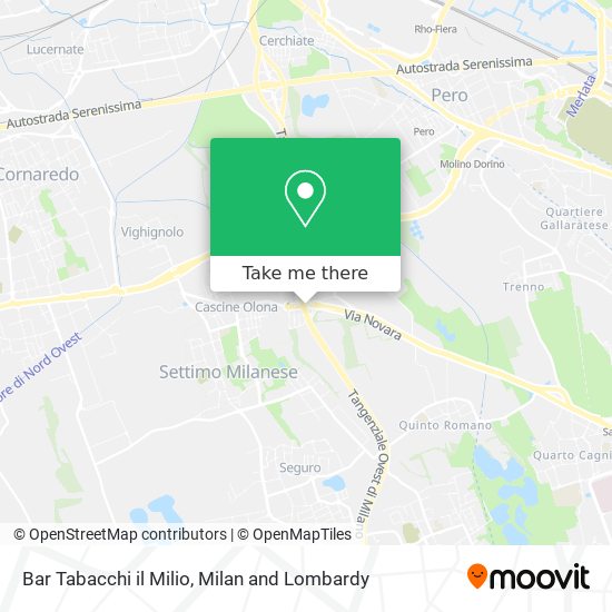 Bar Tabacchi il Milio map
