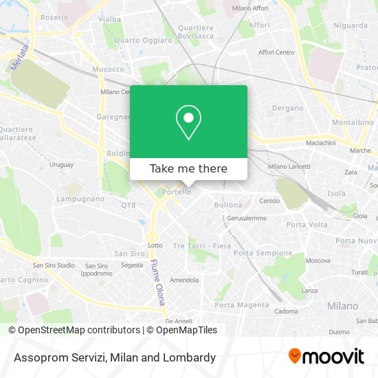 Assoprom Servizi map