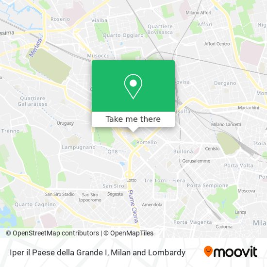 Iper il Paese della Grande I map