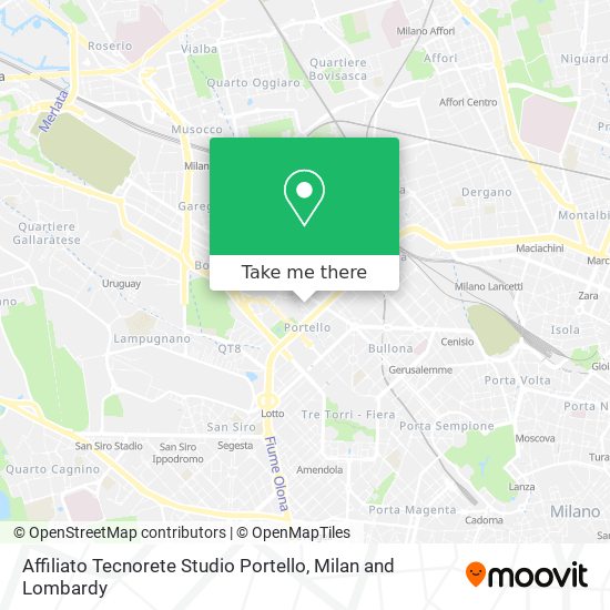 Affiliato Tecnorete Studio Portello map