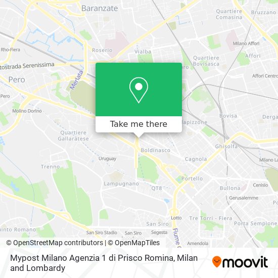 Mypost Milano Agenzia 1 di Prisco Romina map