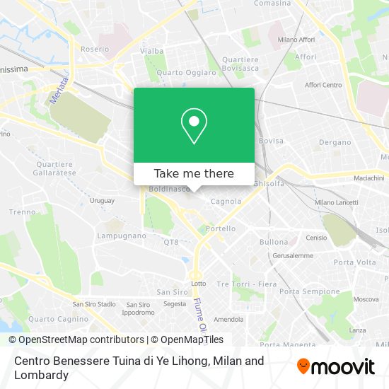 Centro Benessere Tuina di Ye Lihong map