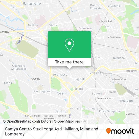 Samya Centro Studi Yoga Asd - Milano map