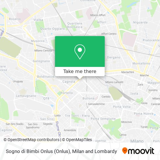 Sogno di Bimbi Onlus map