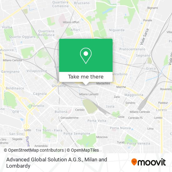 Advanced Global Solution A.G.S. map