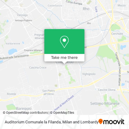 Auditorium Comunale la Filanda map