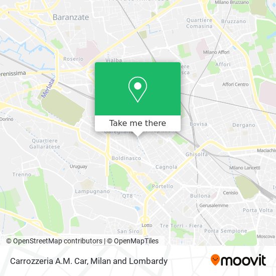 Carrozzeria A.M. Car map