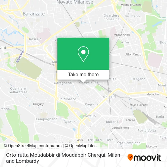 Ortofrutta Moudabbir di Moudabbir Cherqui map