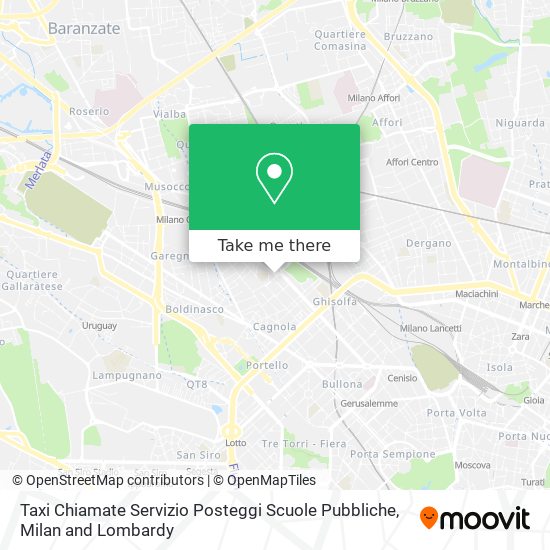 Taxi Chiamate Servizio Posteggi Scuole Pubbliche map