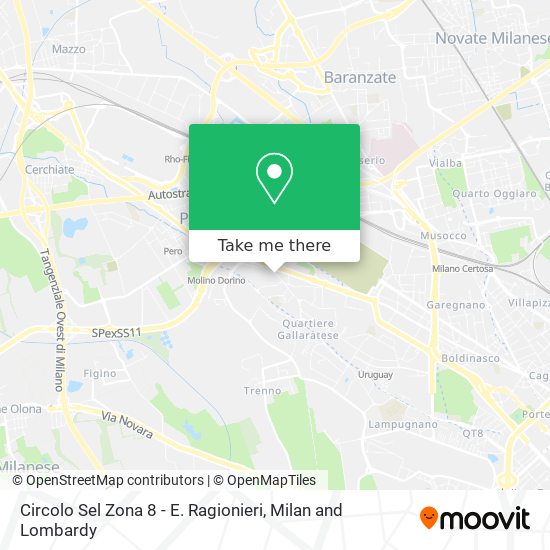 Circolo Sel Zona 8 - E. Ragionieri map